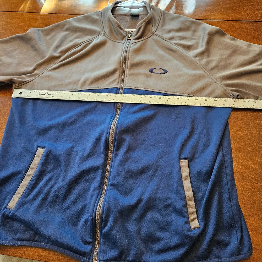 Vintage Oakley Men's "Track" Jacket, Gray/Blue, Sz XXL - Picture 15 of 16